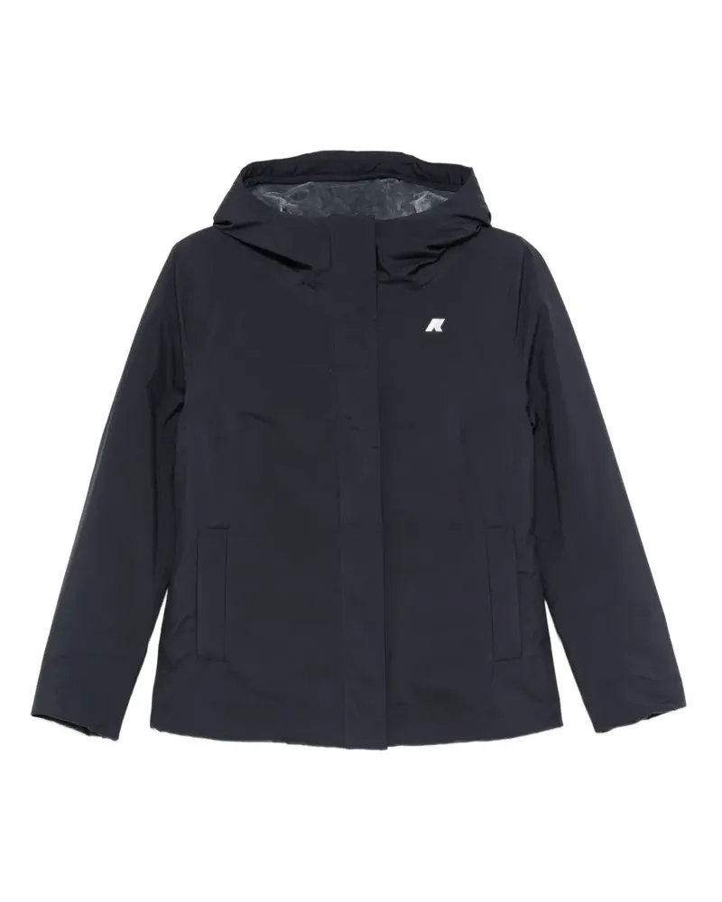 K-Way Gefütterte Kapuzenjacke - Blau Blau