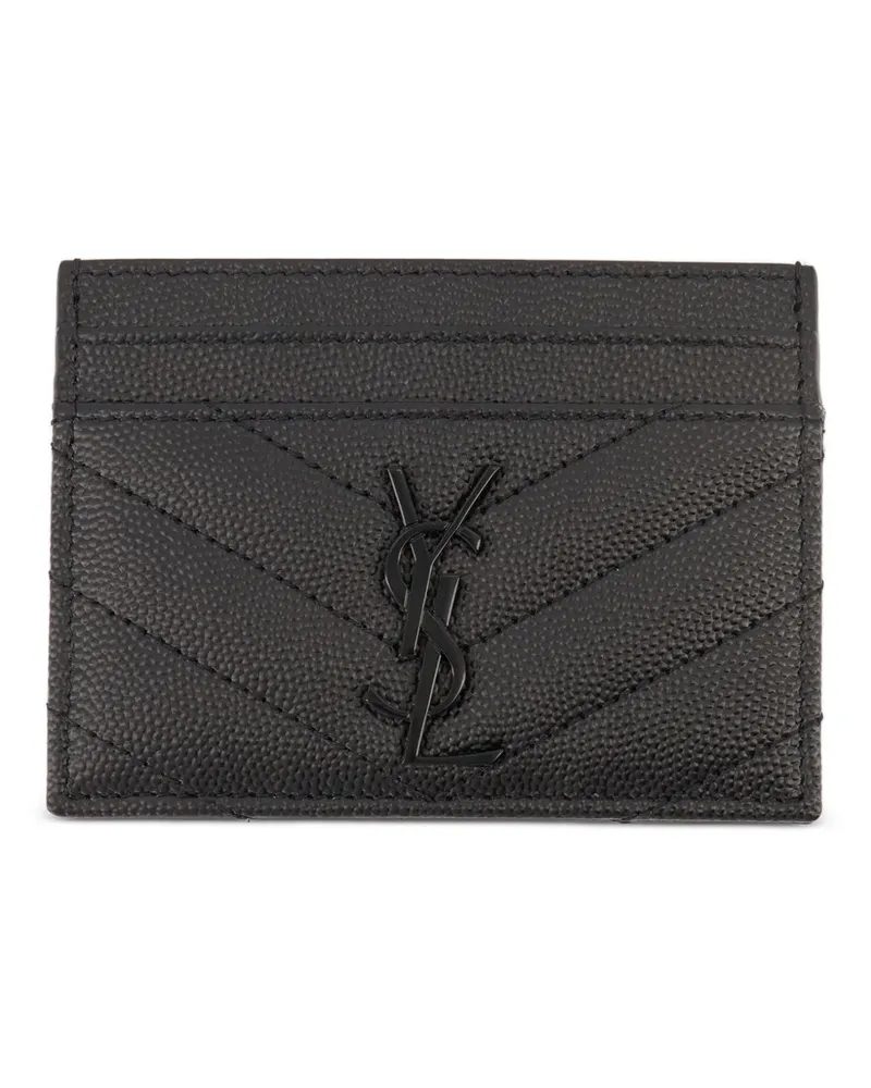 Saint Laurent Cassandre Kartenetui - Schwarz Schwarz