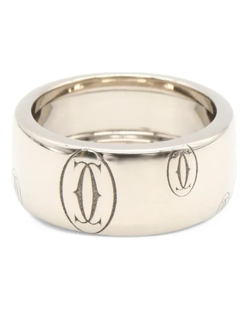 Cartier 2010s Happy Birthday logo-engraved ring - Silber Silber