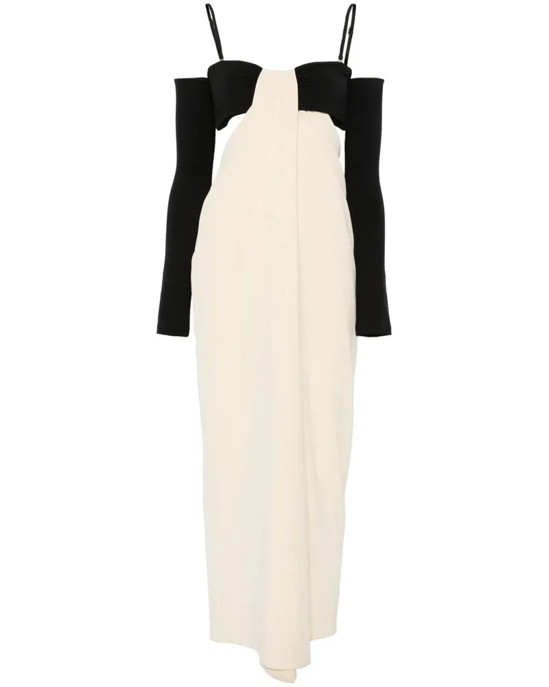Nanushka Drapiertes Maxikleid - Nude Nude