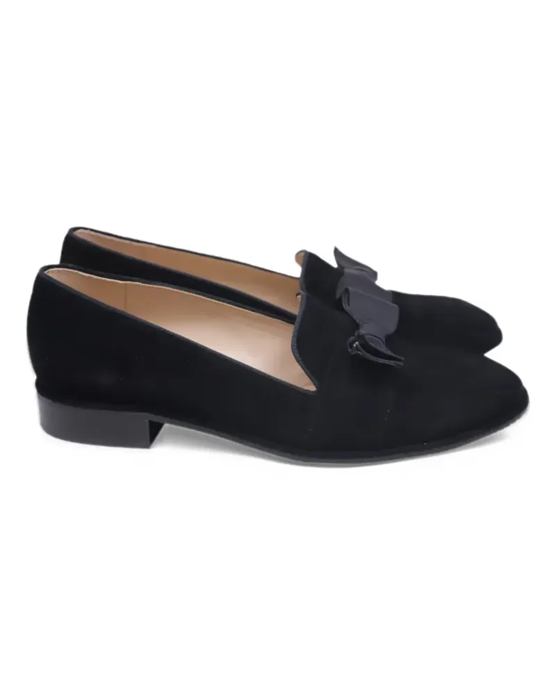 Stuart Weitzman Keegan bow loafers - Schwarz Schwarz