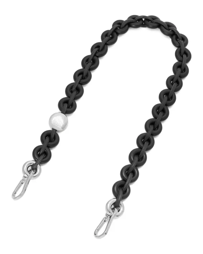Loewe Ring-Kette aus Leder - Schwarz Schwarz