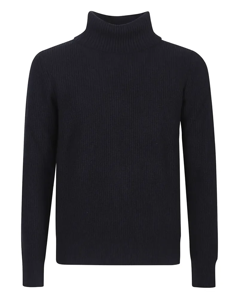 Ballantyne Gerippter Rollkragenpullover - Blau Blau