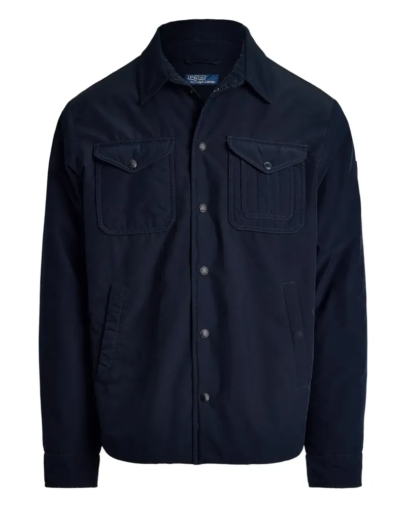 Ralph Lauren Hemdjacke mit aufgesetzten Taschen - Blau Blau