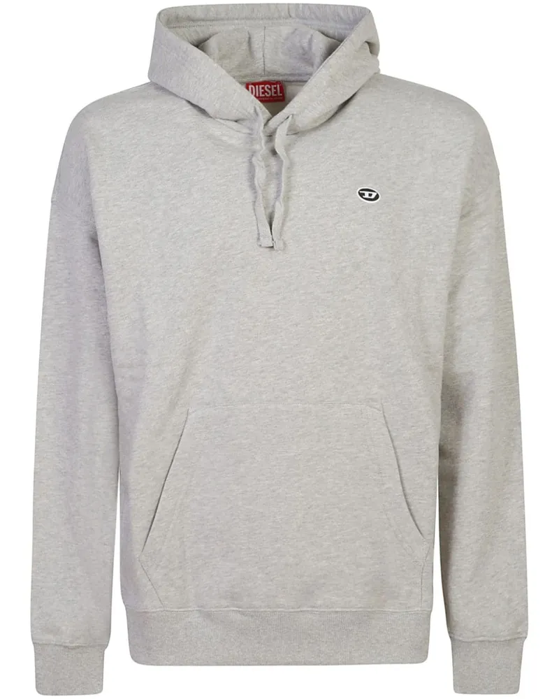 Diesel Hoodie mit Logo-Patch - Grau Grau