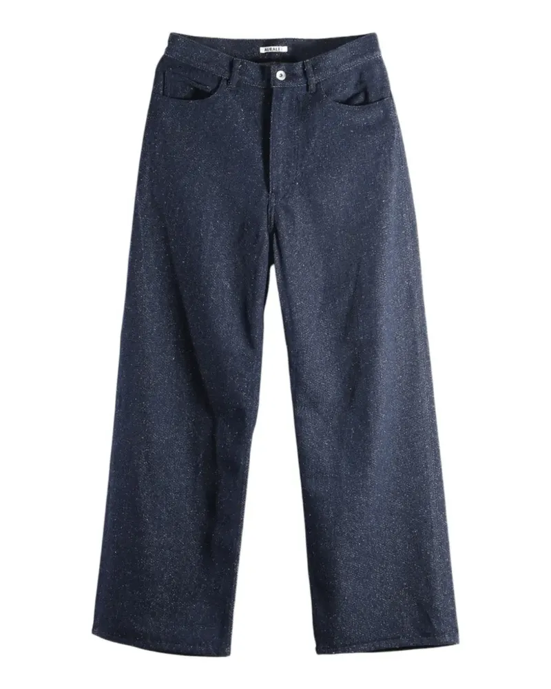 AURALEE Jeans mit weitem Bein - Blau Blau