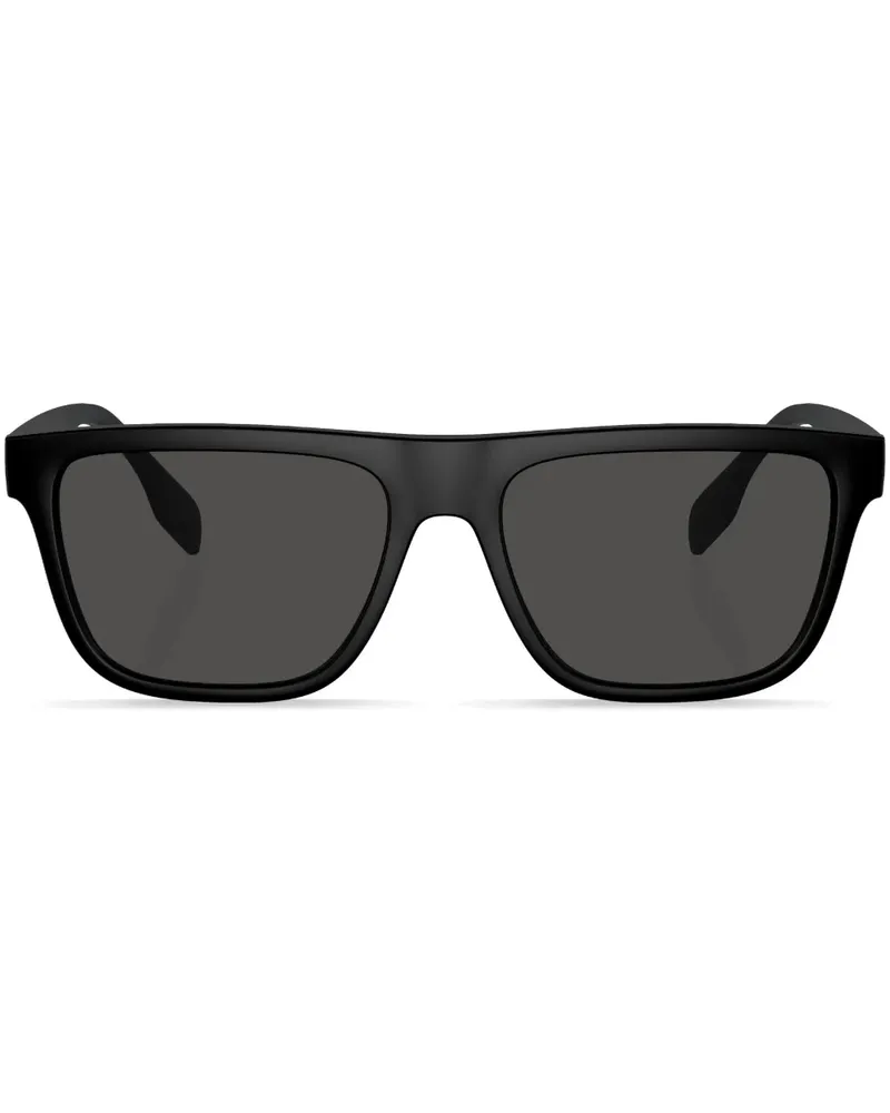 Burberry Sonnenbrille mit eckigem Gestell - Schwarz Schwarz