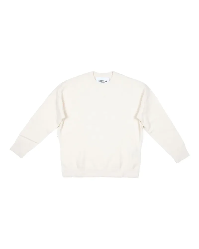 Gotha Klassischer Kaschmirpullover - Weiß Weiß