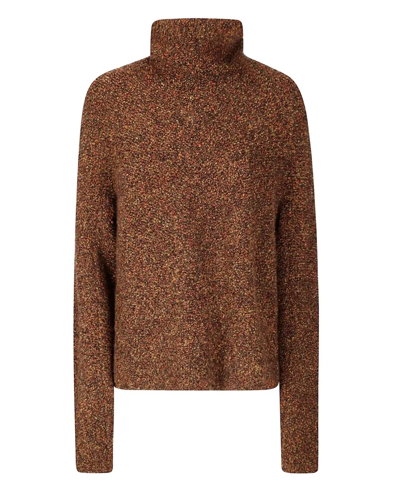 Boboutic Melierter Rollkragenpullover - Orange Orange