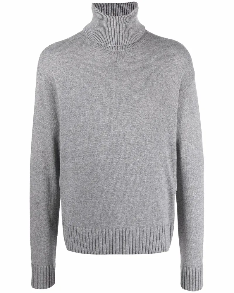 OFF-WHITE Gerippter Rollkragenpullover - Grau Grau