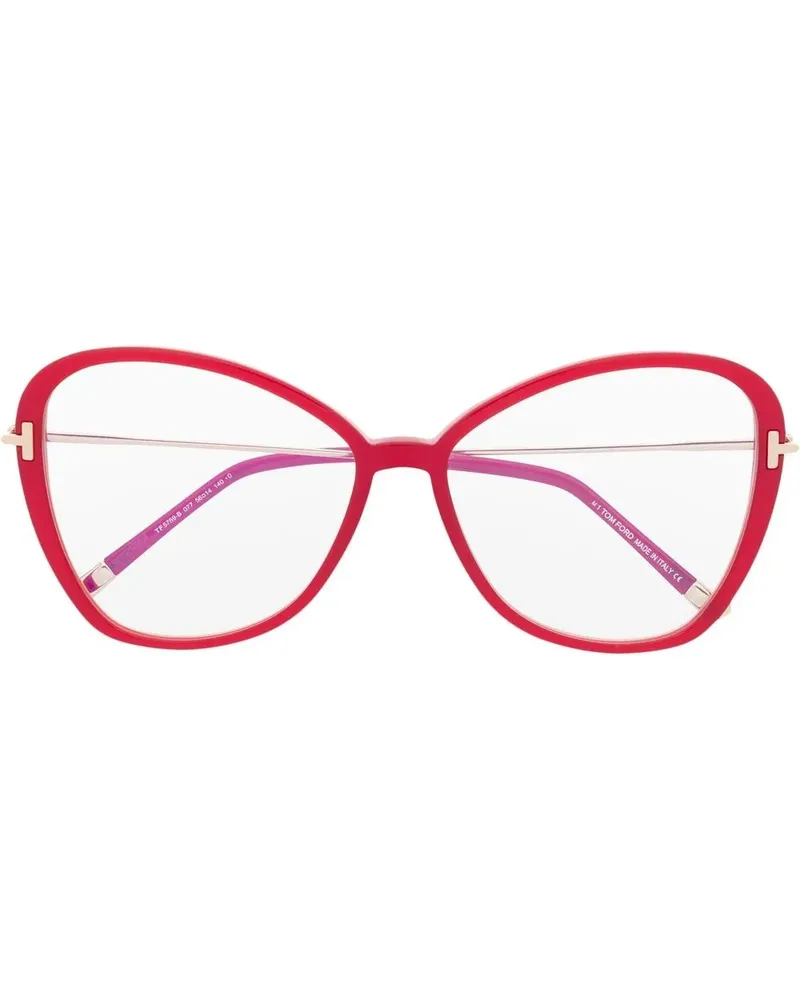 Tom Ford Brille im Oversized-Look - Rot Rot