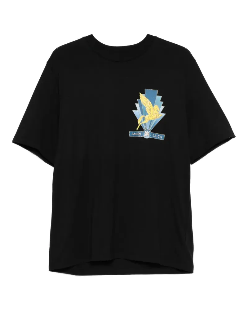 Amiri T-Shirt mit Pegasus-Print - Schwarz Schwarz