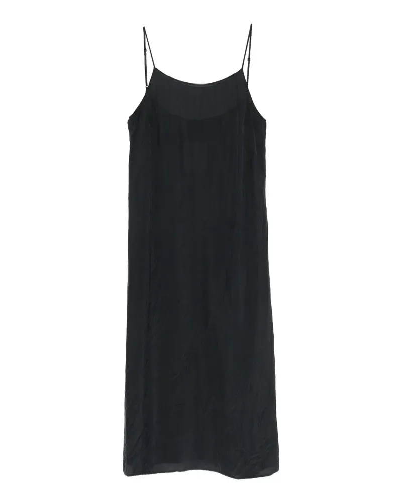 Uma Wang Midikleid mit Spaghettiträgern - Blau Blau