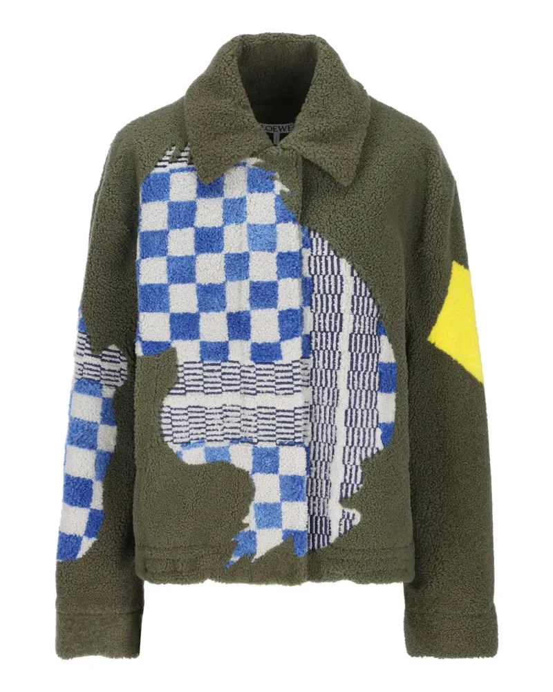 Loewe Bomberjacke aus Shearling - Grün Grün