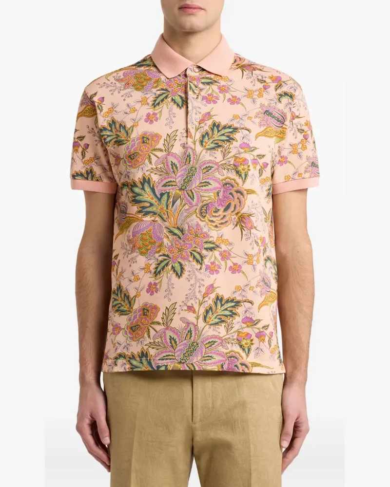 Etro Poloshirt mit Print - Rosa Rosa