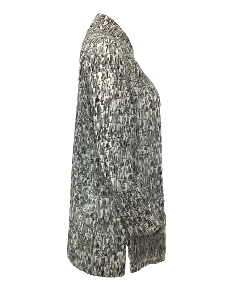 Akris Bluse mit Print - Weiß Weiß