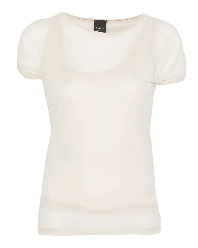 Pinko T-Shirt im Layering-Look - Nude Nude