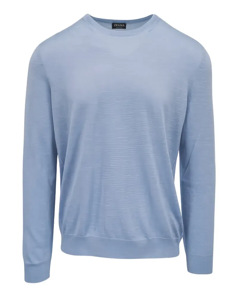 Ermenegildo Zegna Kaschmirpullover mit rundem Ausschnitt - Blau Blau