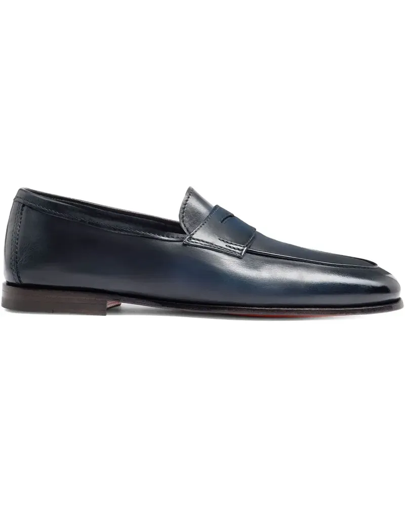 Santoni Klassische Penny-Loafer - Blau Blau