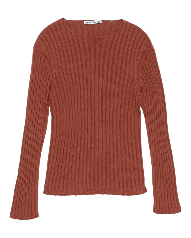 Acne Studios Gerippter Pullover - Rot Rot