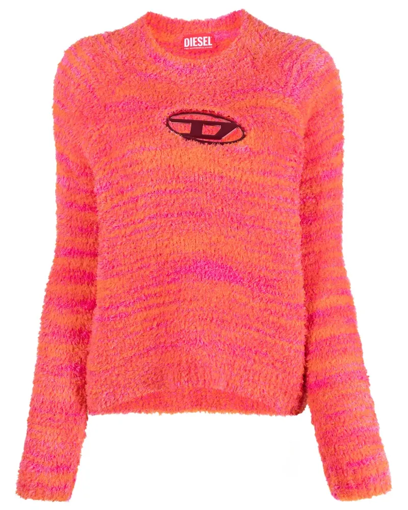 Diesel Pullover mit Logo - Rosa Rosa