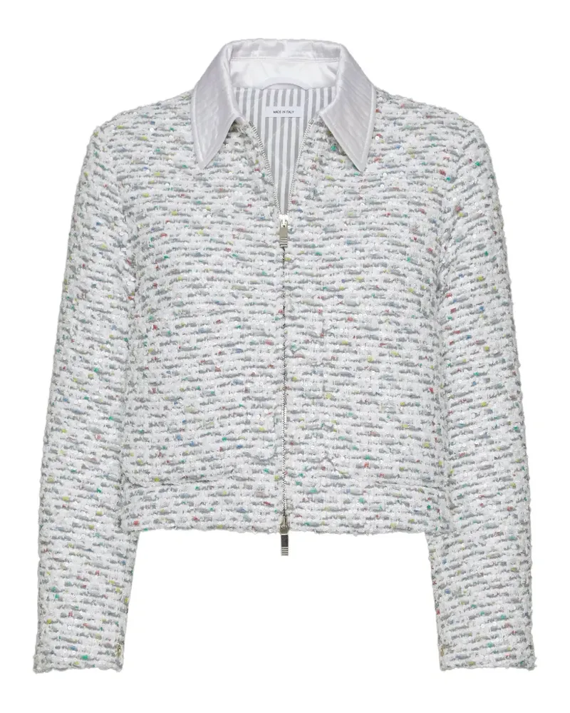 Thom Browne Daunen-Golfjacke mit aufgesetzter Tasche - Grau Grau