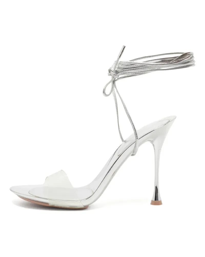 Gianvito Rossi Spice Sandalen mit Knöchelriemen - Silber Silber