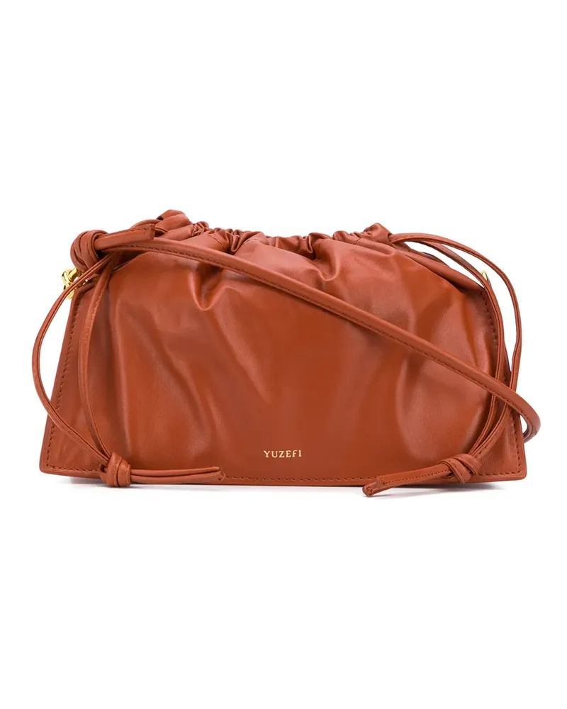 YUZEFI Bom' Handtasche mit Knotendetail - Braun Braun