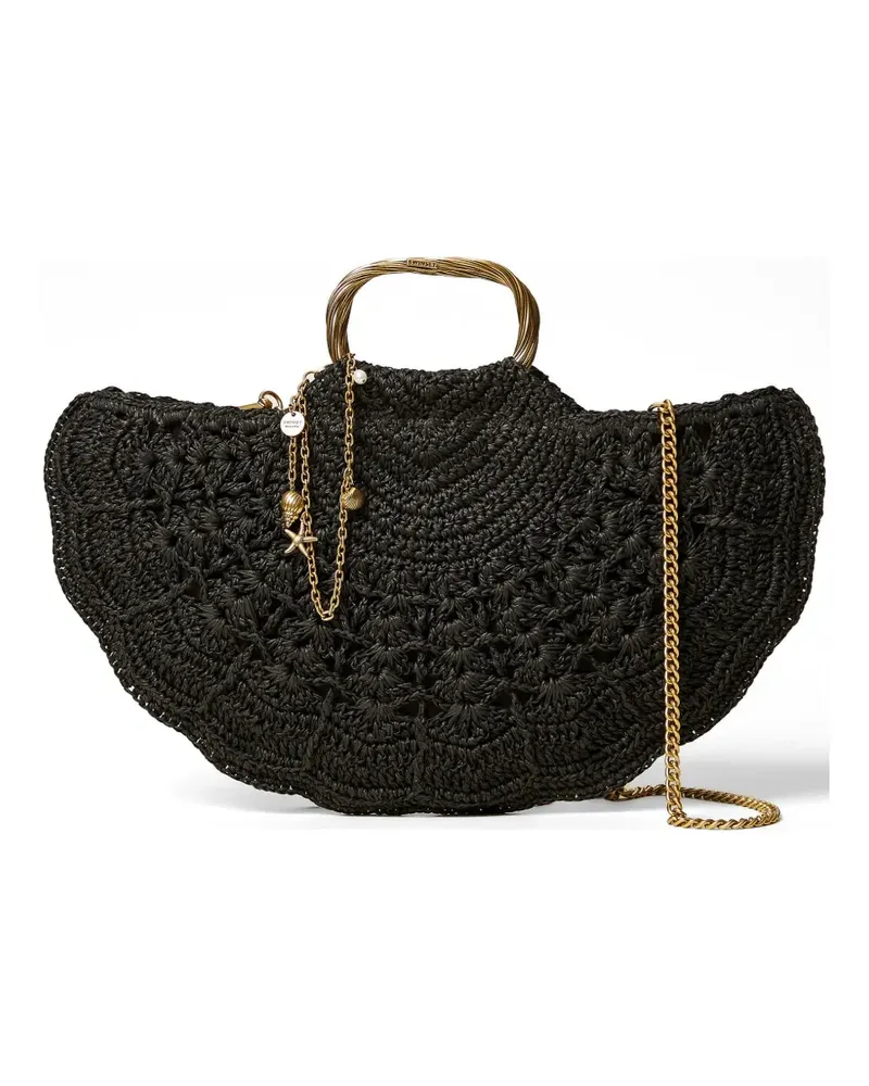 Twin-Set woven-construction clutch bag - Schwarz Schwarz