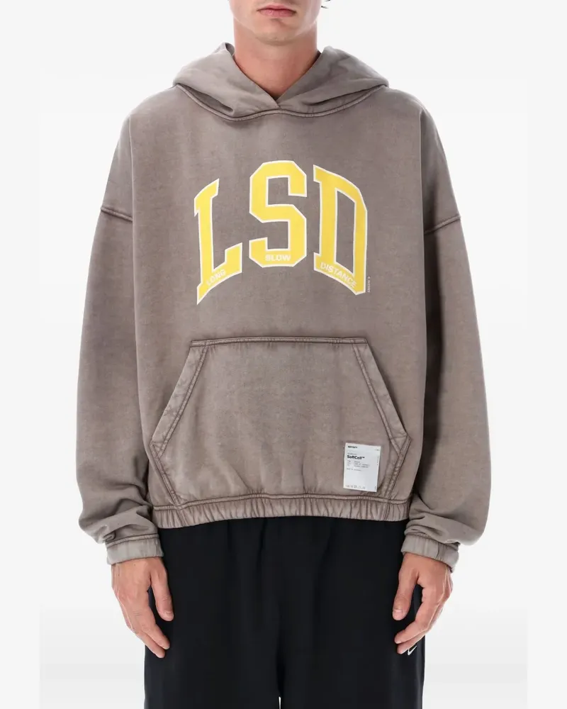 Satisfy Hoodie mit Text-Print - Nude Nude