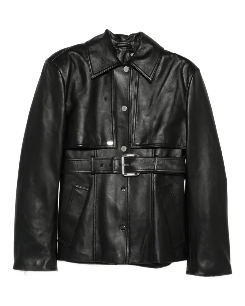 SPORTMAX belted jacket - Schwarz Schwarz