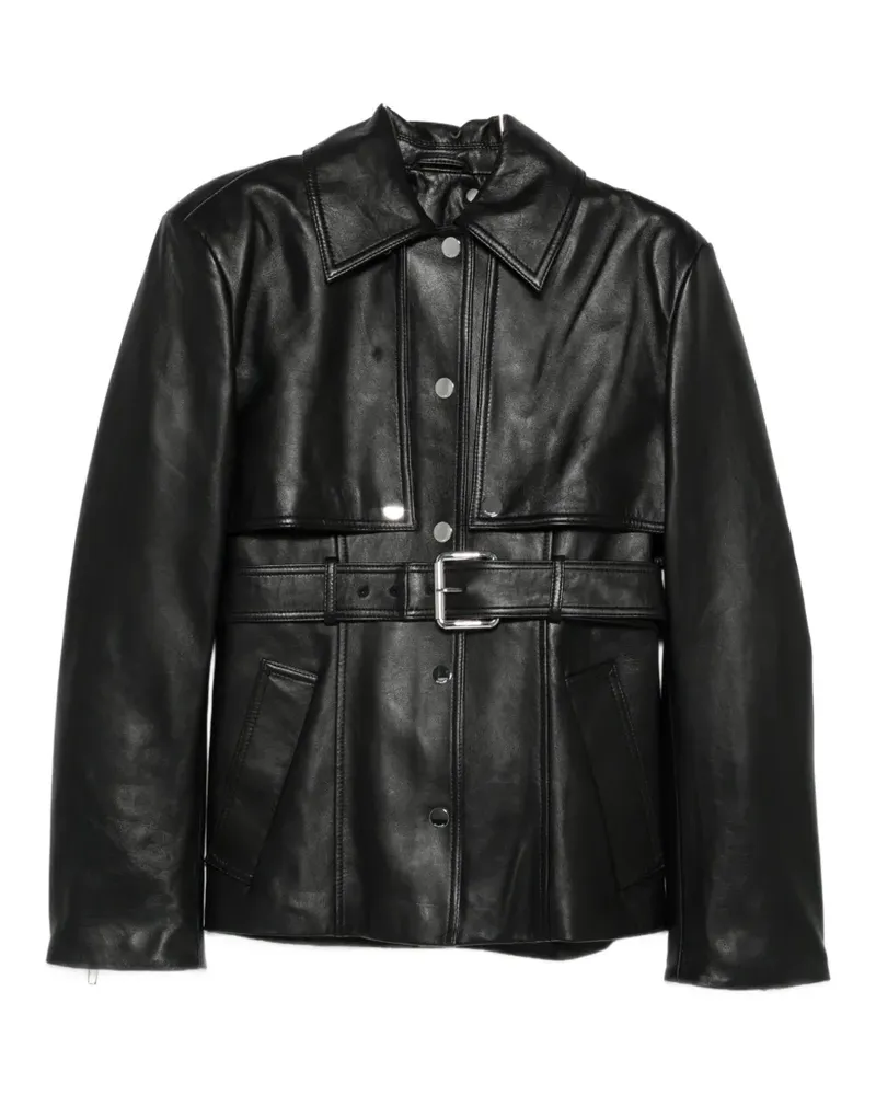 SPORTMAX belted jacket - Schwarz Schwarz