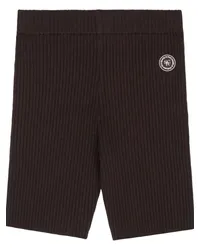 SPORTY & RICH Shorts mit Logo Braun