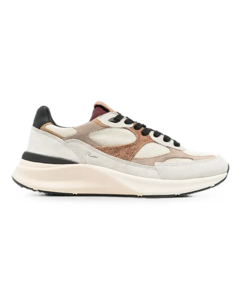 D.A.T.E. Musa lace-up sneakers - Nude Nude