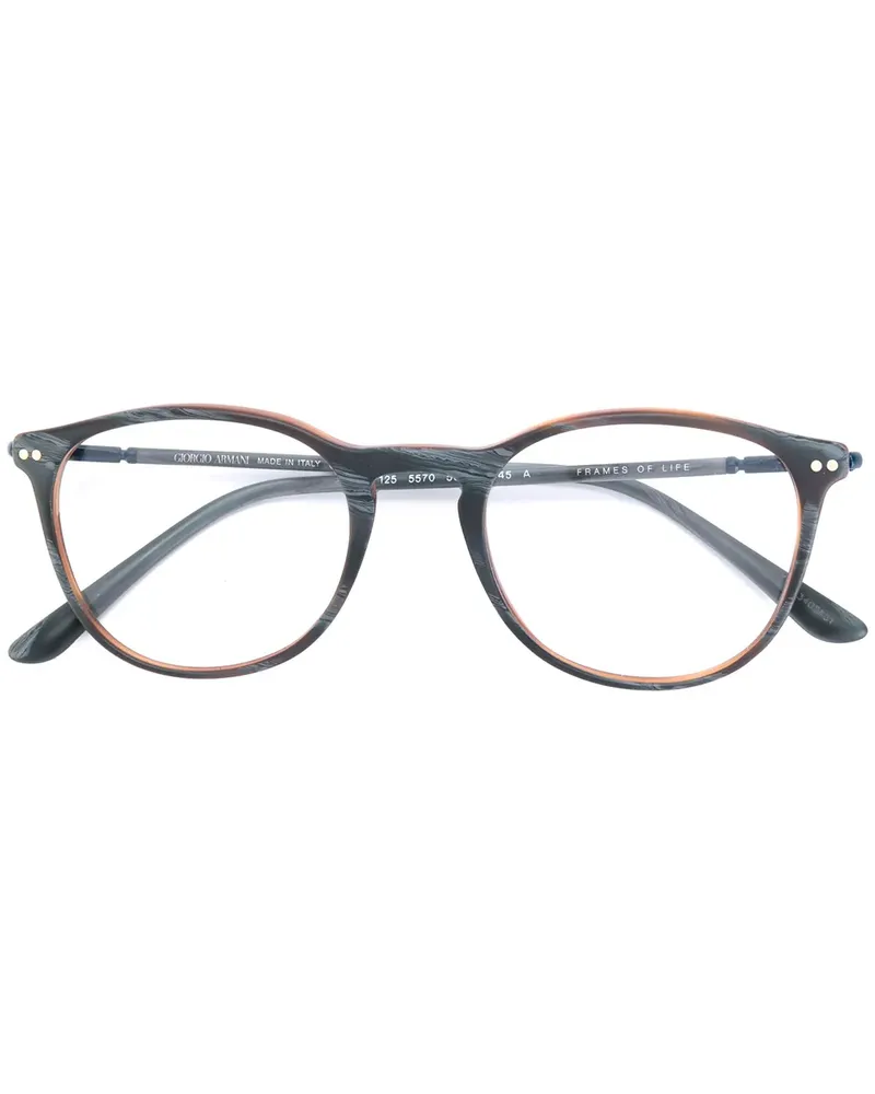 Giorgio Armani Brille in Schildpatt-Optik - Grau Grau