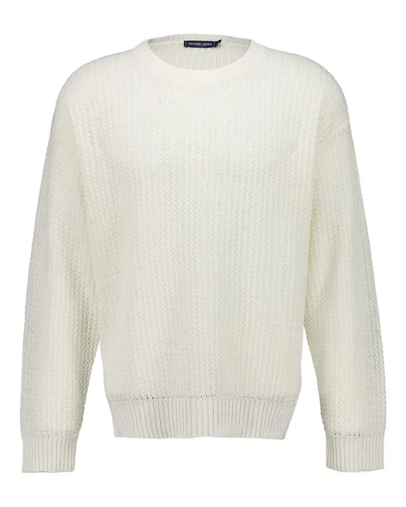 Frescobol Carioca Jardim Pullover aus Leinen - Weiß Weiß