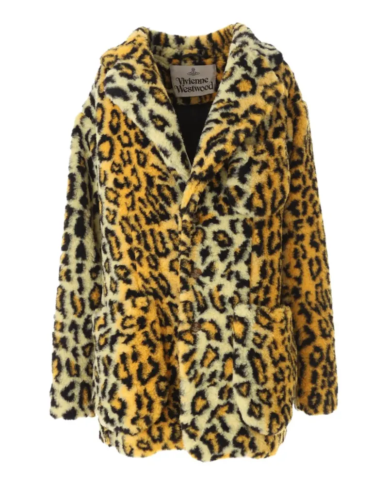 Vivienne Westwood Wittgenstein Mantel mit Leopardenprint - Orange Orange