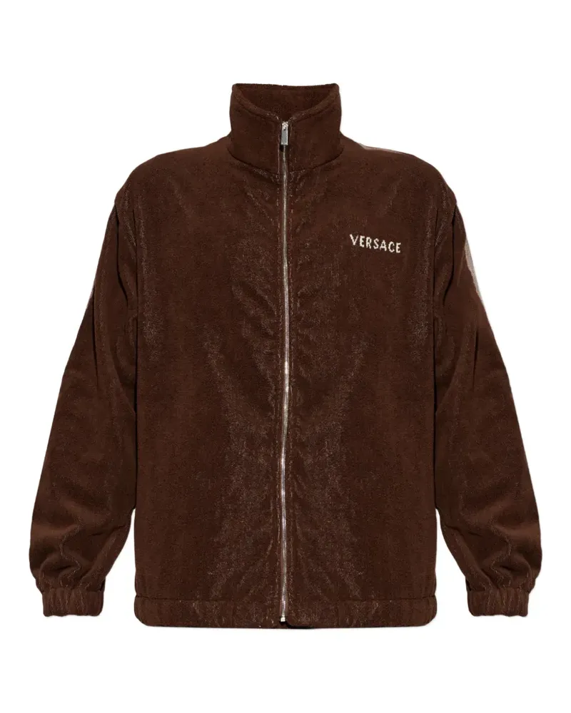 Versace medusa graphic zip jacket - Braun Braun