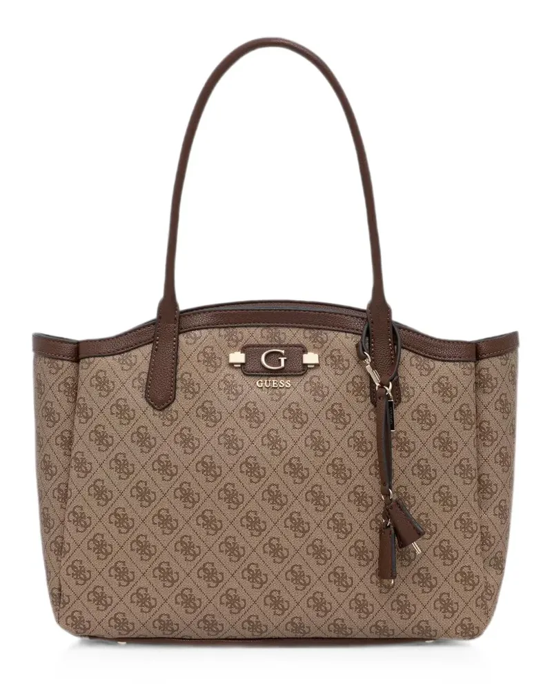 Guess Tote Bag mit Logo-Schild - Nude Nude