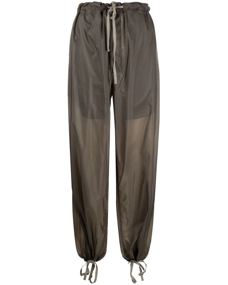 Maison Margiela Weite Hose mit Kordelzug - Grau Grau