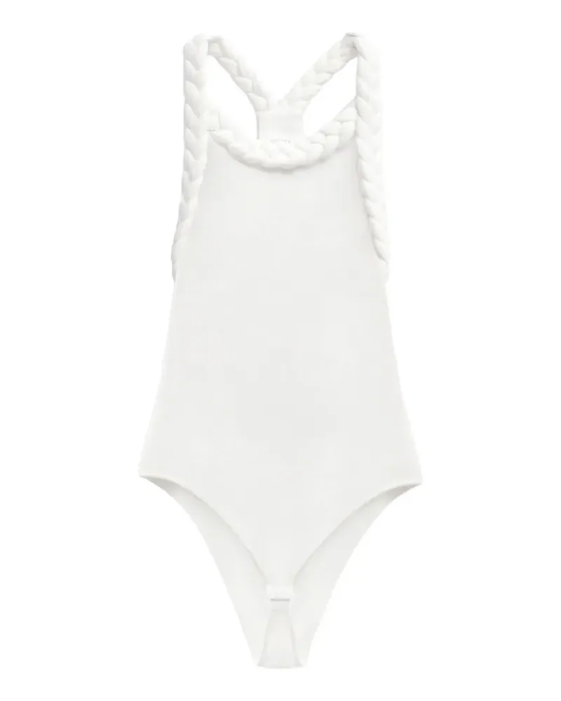 BEVZA braided-strap Tisto bodysuit - Nude Nude