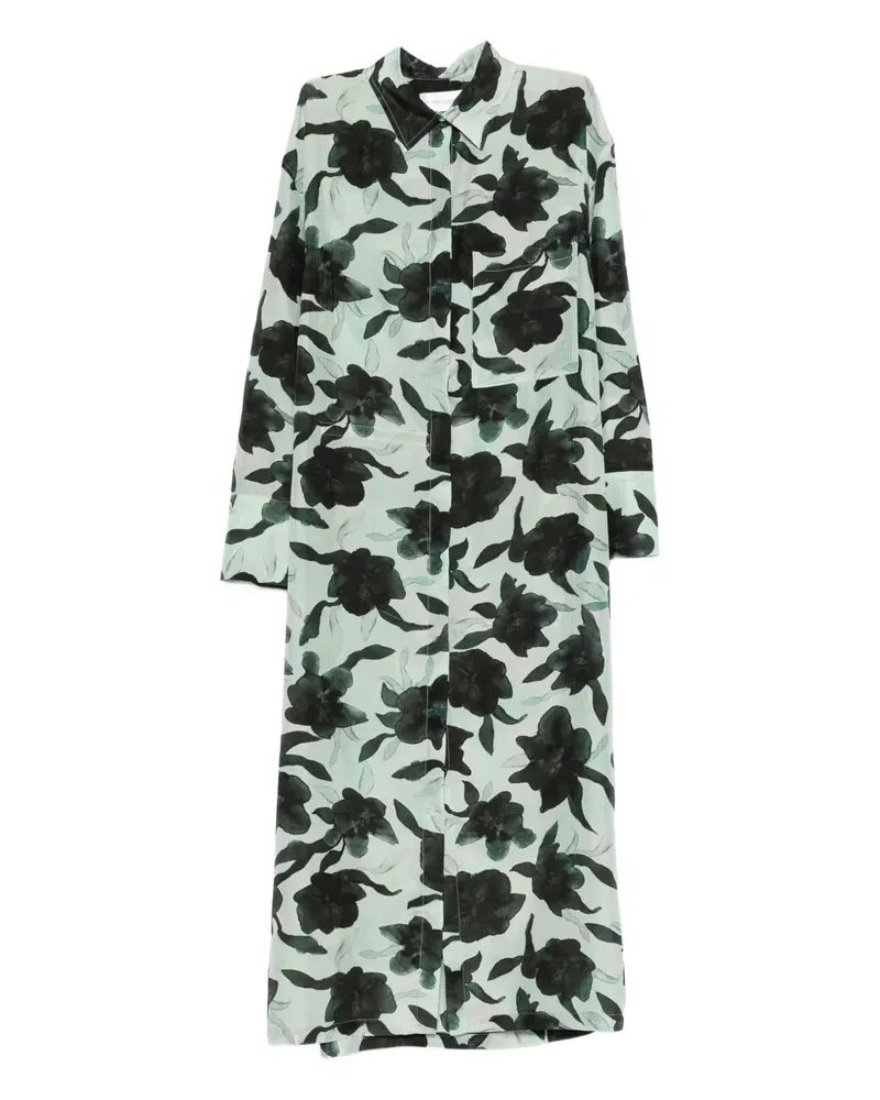 christian wijnants Diola floral shirt dress - Grün Grün