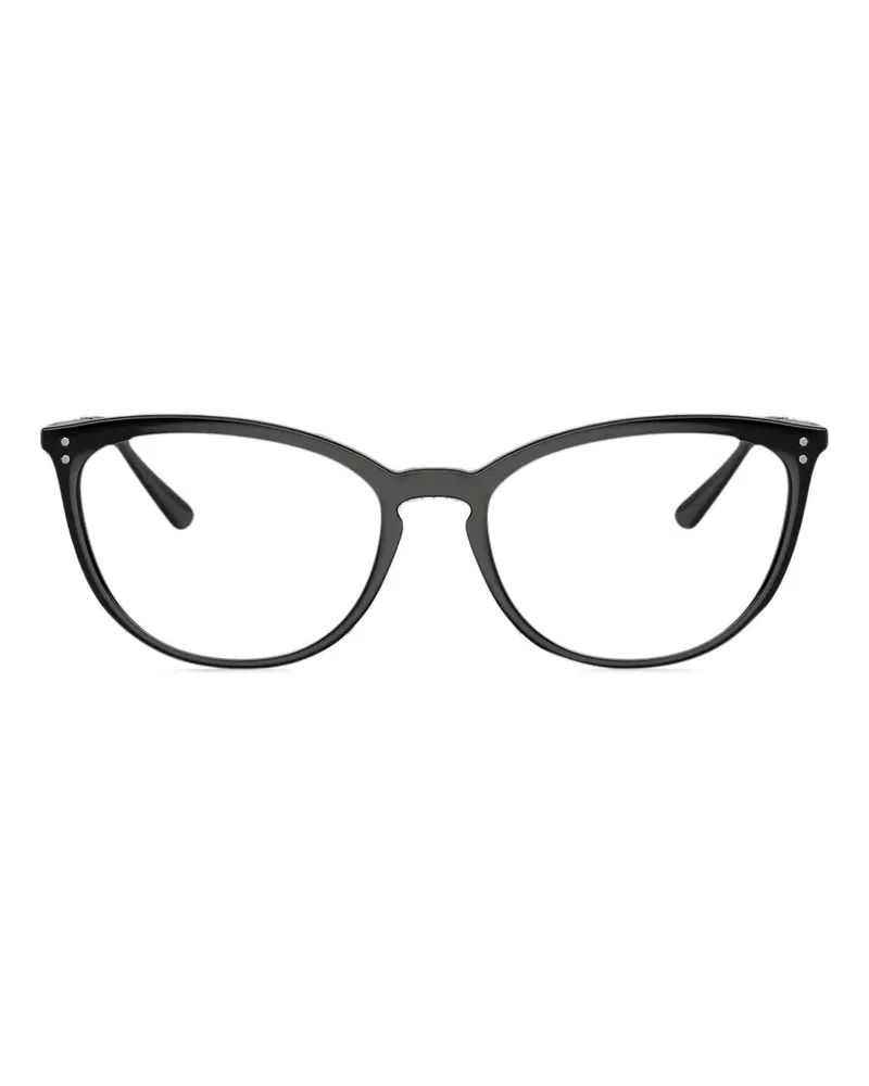 Vogue Brille mit rundem Gestell - Schwarz Schwarz