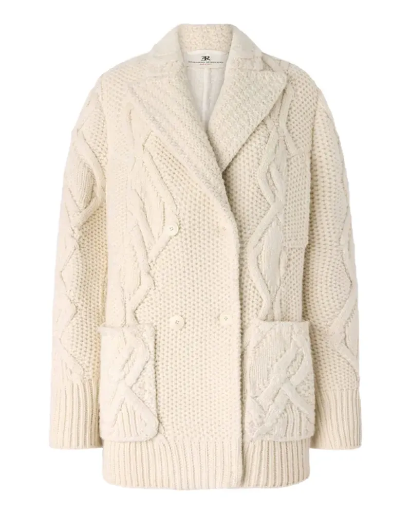 Ermanno Scervino Cabanjacke mit Zopfmuster - Nude Nude