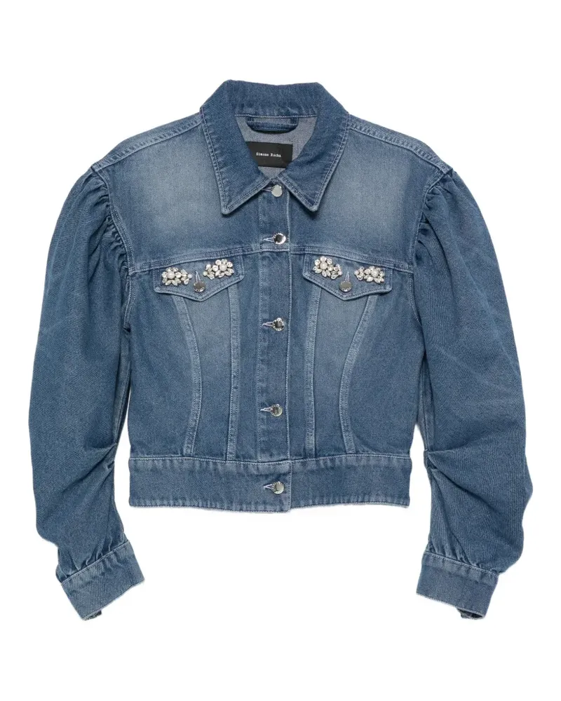 Simone Rocha embellished jacket - Blau Blau