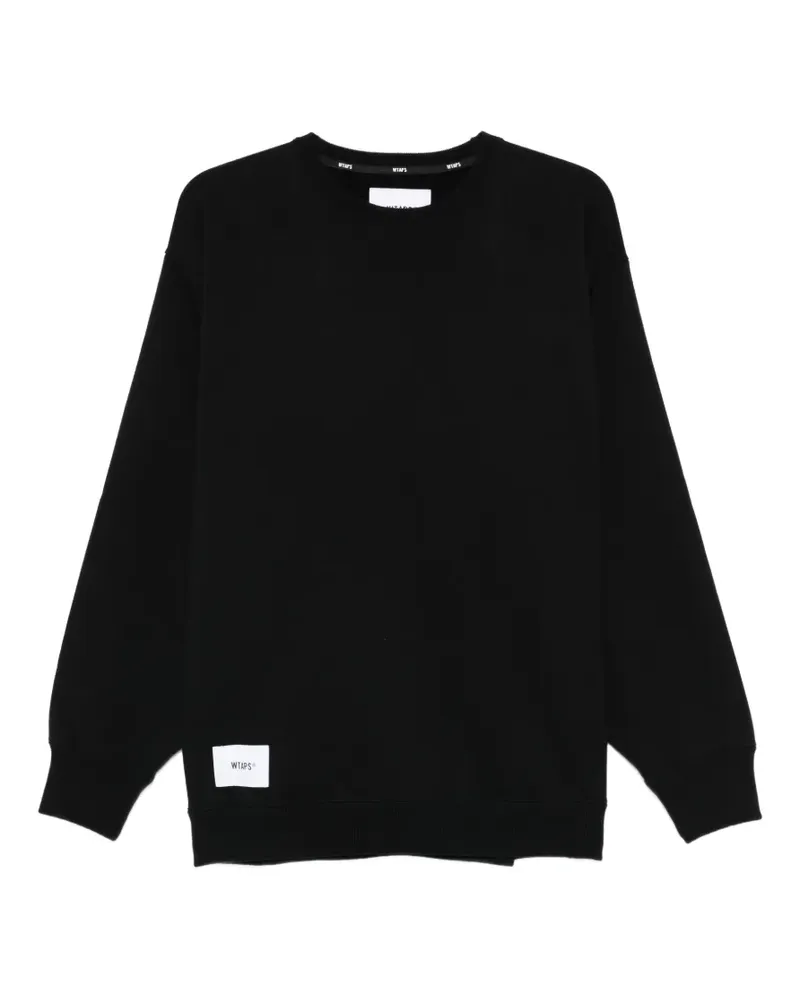 WTAPS Sweatshirt mit Logo-Patch - Schwarz Schwarz