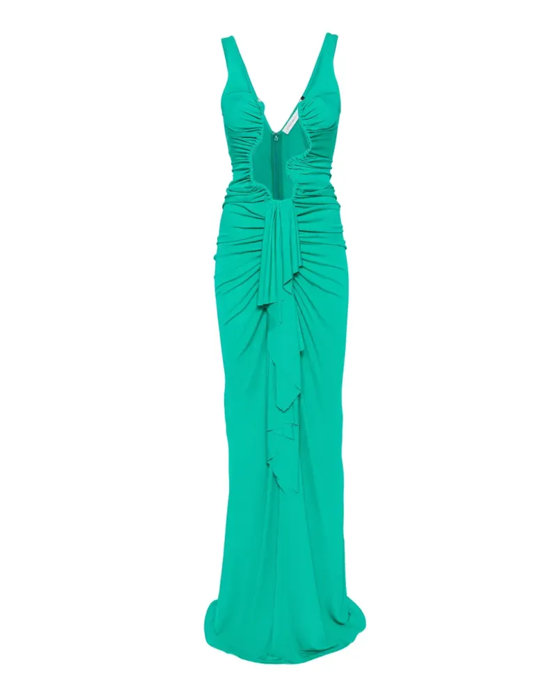 Christopher Esber Drapiertes Maxikleid - Grün Grün