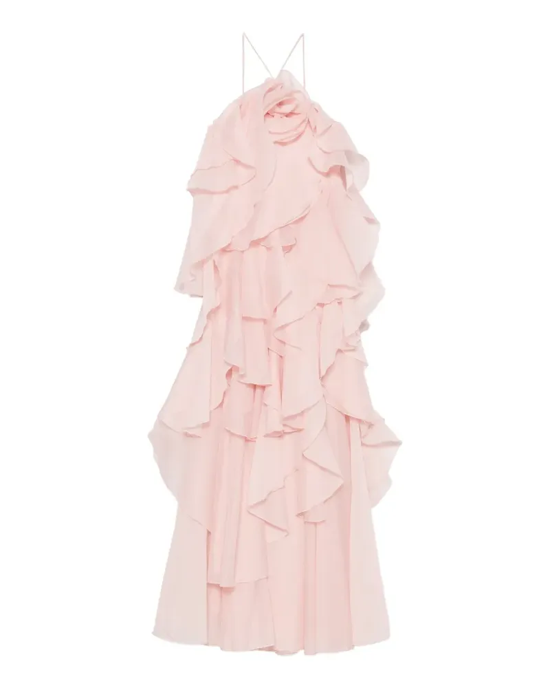 Aje. Pandorea ruffled layered maxi dress - Rosa Rosa