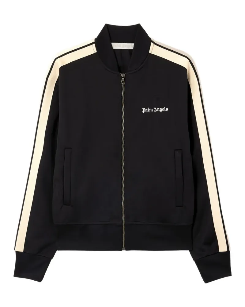 Palm Angels logo side-stripe bomber jacket - Schwarz Schwarz