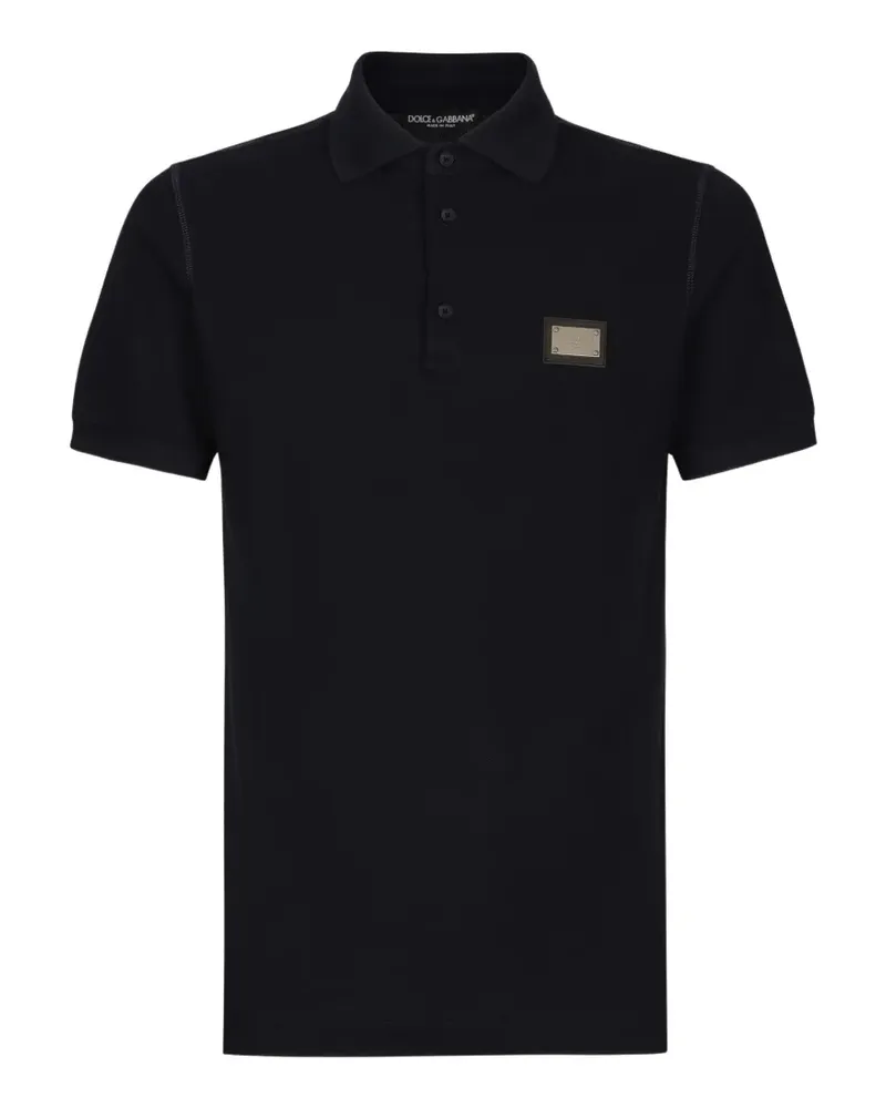 Dolce & Gabbana Poloshirt mit Logo-Detail - Blau Blau